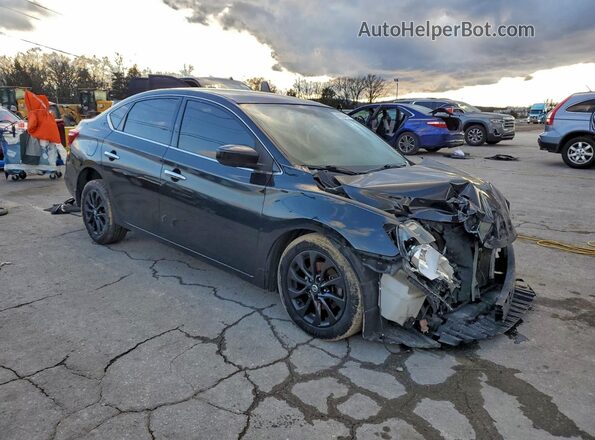 3N1AB7APXJY317393 2018 NISSAN SENTRA Black Առջևի աջ