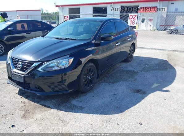 3N1AB7APXJY318558 2018 NISSAN SENTRA Black Vista tres cuartos delantera izquierda