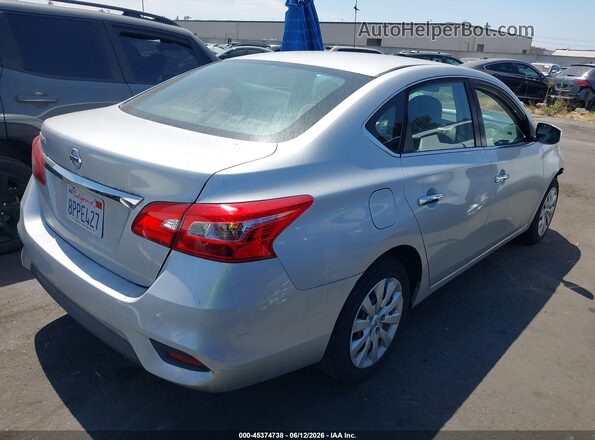 3N1AB7APXJY325350 2018 NISSAN SENTRA Silver Trasero derecho