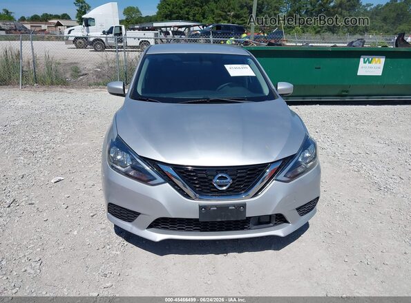 3N1AB7APXKL607860 2019 NISSAN SENTRA Silver Սարքավորումների վահանակի տեսք