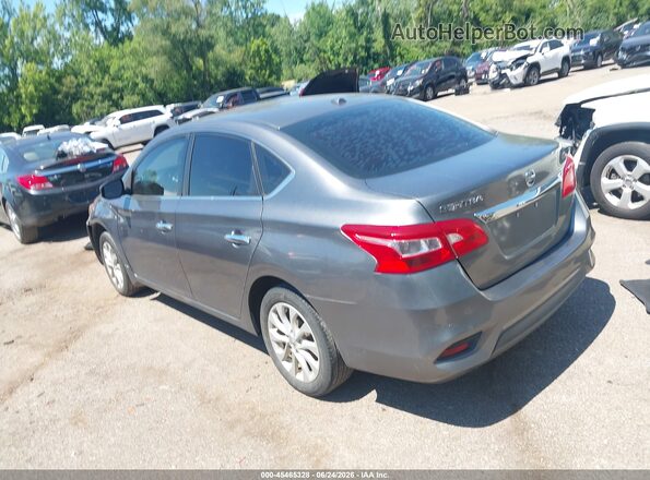 3N1AB7APXKL608653 2019 NISSAN SENTRA Gray Trasero izquierdo