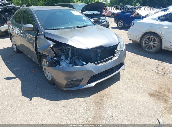 3N1AB7APXKL608653 2019 NISSAN SENTRA Gray Vista frontal
