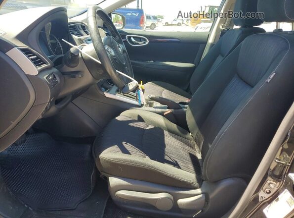 3N1AB7APXKL626604 2019 NISSAN SENTRA Black Вид салону спереду