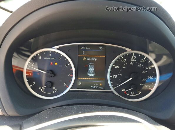 3N1AB7APXKL626604 2019 NISSAN SENTRA Black Вид щитка приладів