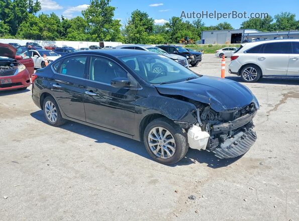 3N1AB7APXKL626604 2019 NISSAN SENTRA Black Передня права чверть