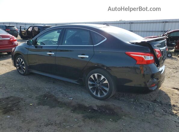 3N1AB7APXKY214587 2019 NISSAN SENTRA Black Trasero izquierdo