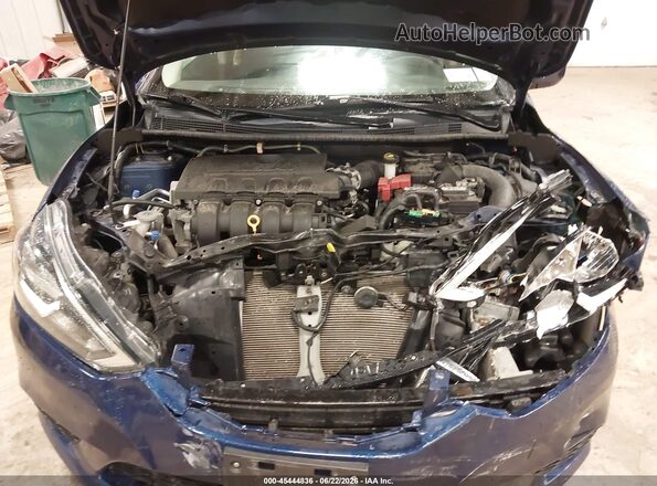 3N1AB7APXKY223158 2019 NISSAN SENTRA Синий Вид сзади