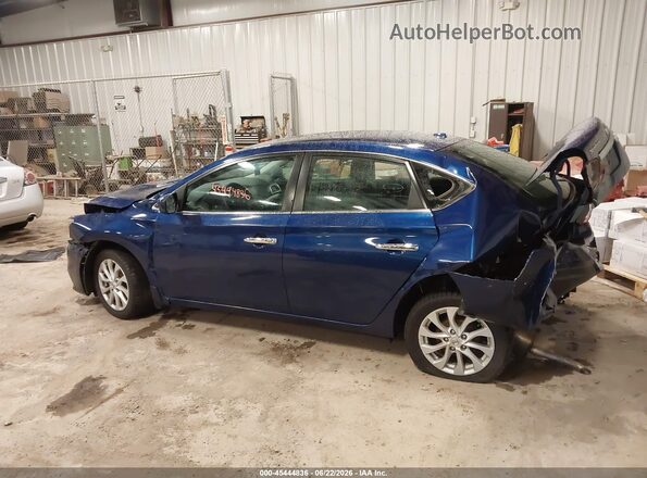 3N1AB7APXKY223158 2019 NISSAN SENTRA Синий Панорамный вид салона 360°