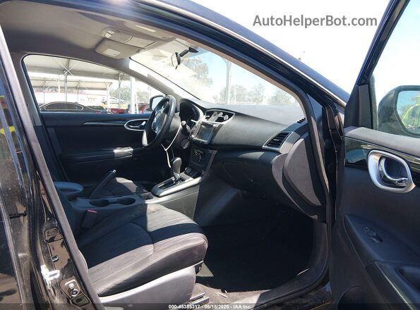 3N1AB7APXKY240719 2019 NISSAN SENTRA Black Вид салону спереду