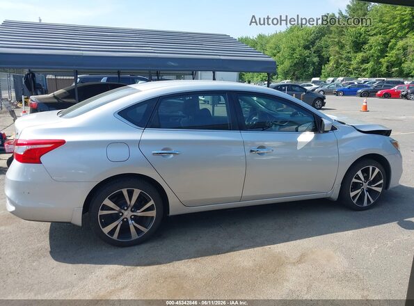 3N1AB7APXKY241014 2019 NISSAN SENTRA Silver უკანა სალონის ხედი
