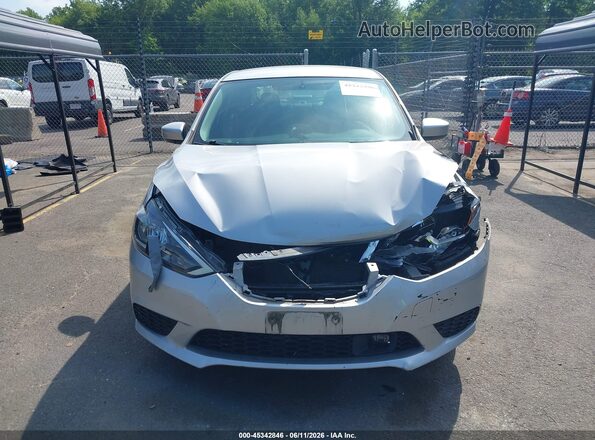 3N1AB7APXKY241014 2019 NISSAN SENTRA Silver ხელსაწყოთა პანელის ხედი