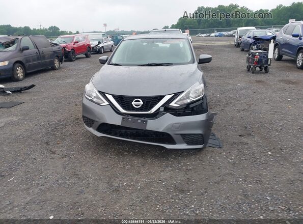 3N1AB7APXKY259769 2019 NISSAN SENTRA Gray Rear interior view