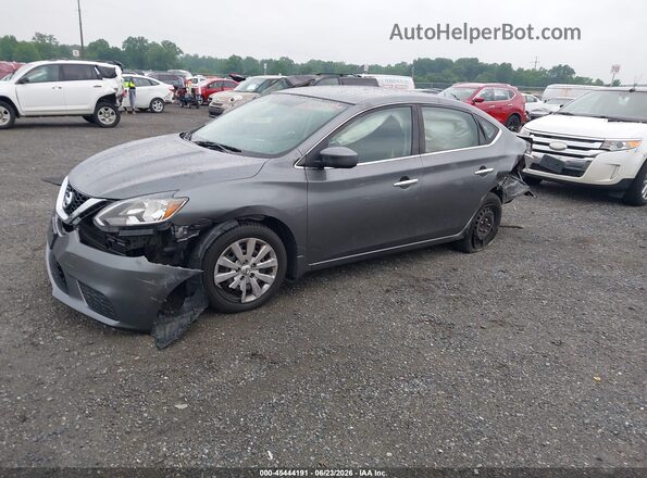 3N1AB7APXKY259769 2019 NISSAN SENTRA Gray Front left