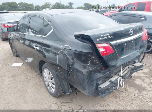 3N1AB7APXKY298538 2019 NISSAN SENTRA Black Tył lewy