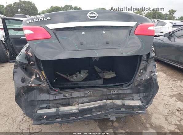 3N1AB7APXKY298538 2019 NISSAN SENTRA Black Widok z przodu