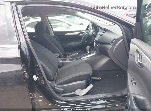 3N1AB7APXKY298538 2019 NISSAN SENTRA Black Widok wnętrza z przodu