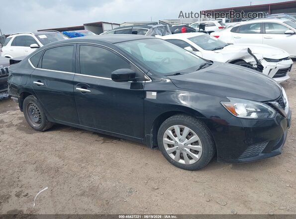 3N1AB7APXKY298538 2019 NISSAN SENTRA Black Widok wnętrza z tyłu