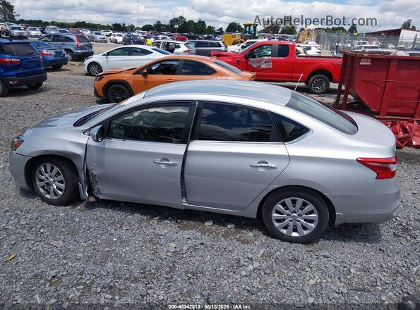 3N1AB7APXKY327312 2019 NISSAN SENTRA Серебряный Панорамный вид салона 360°