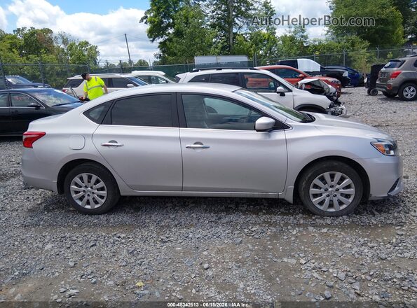 3N1AB7APXKY327312 2019 NISSAN SENTRA Серебряный Вид задней части салона
