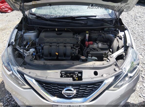 3N1AB7APXKY327312 2019 NISSAN SENTRA Серебряный Вид сзади