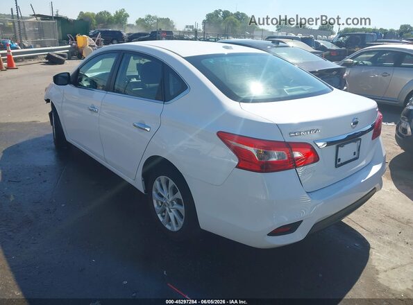 3N1AB7APXKY356115 2019 NISSAN SENTRA White Trasero izquierdo