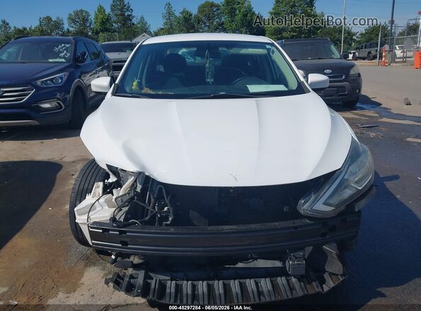 3N1AB7APXKY356115 2019 NISSAN SENTRA White Vista del cuadro de instrumentos