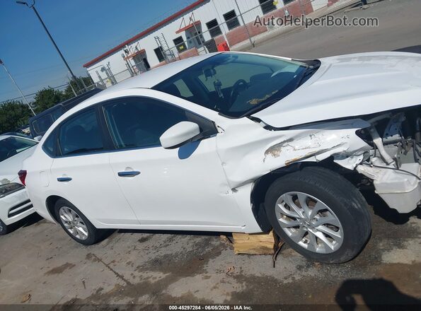 3N1AB7APXKY356115 2019 NISSAN SENTRA White Vista interior trasera