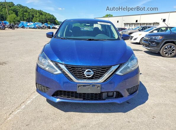 3N1AB7APXKY368894 2019 NISSAN SENTRA Синий Вид спереди