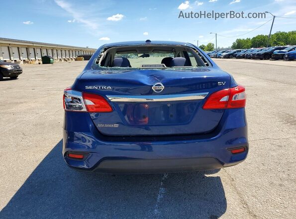 3N1AB7APXKY368894 2019 NISSAN SENTRA Синий Вид сзади