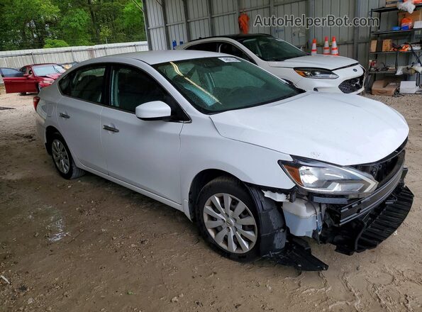 3N1AB7APXKY380480 2019 NISSAN SENTRA White Передня права чверть