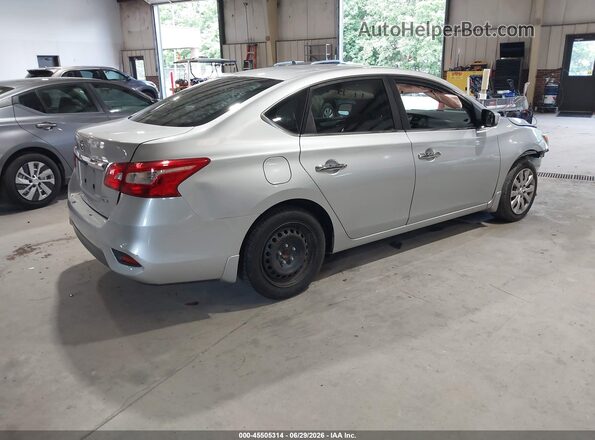 3N1AB7APXKY384545 2019 NISSAN SENTRA Серый Задняя правая четверть