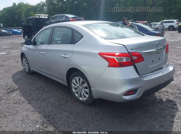 3N1AB7APXKY403983 2019 NISSAN SENTRA Серебряный Задняя левая четверть