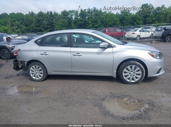 3N1AB7APXKY403983 2019 NISSAN SENTRA Серебряный Вид задней части салона