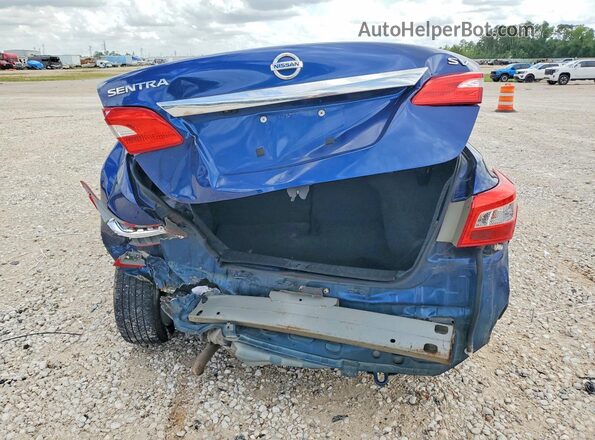 3N1AB7APXKY434926 2019 NISSAN SENTRA Blue Widok z tyłu