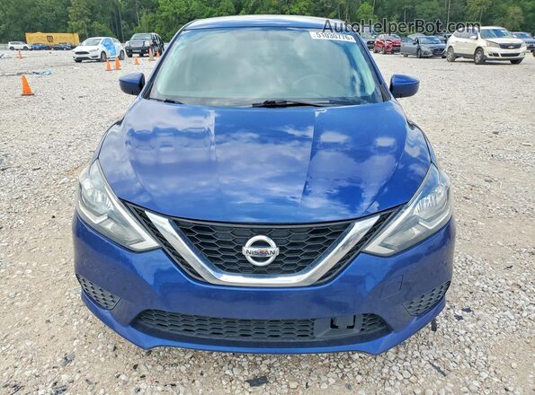 3N1AB7APXKY434926 2019 NISSAN SENTRA Blue Widok z przodu