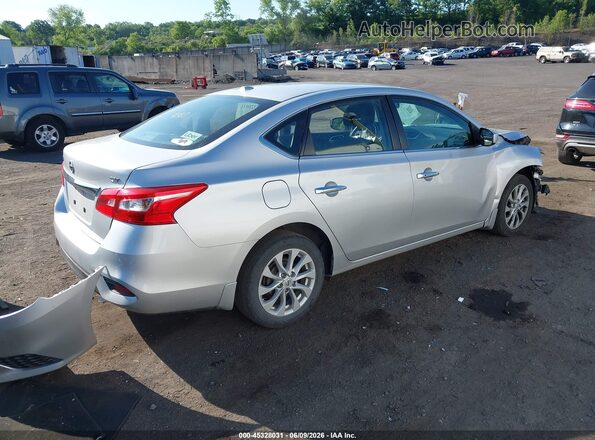 3N1AB7APXKY437860 2019 NISSAN SENTRA Silver Tył prawy