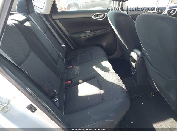3N1AB7APXKY437860 2019 NISSAN SENTRA Silver Widok naklejki z numerem VIN