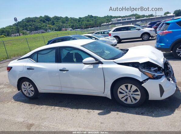 3N1AB8BV0SY351234 2025 NISSAN SENTRA White Widok wnętrza z tyłu