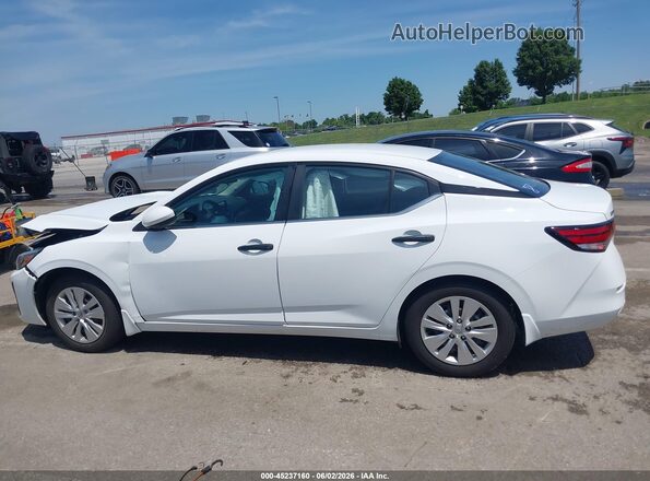 3N1AB8BV0SY351234 2025 NISSAN SENTRA White Widok wnętrza 360 stopni