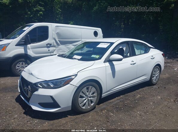 3N1AB8BV3PY240099 2023 NISSAN SENTRA Белый Передняя левая четверть