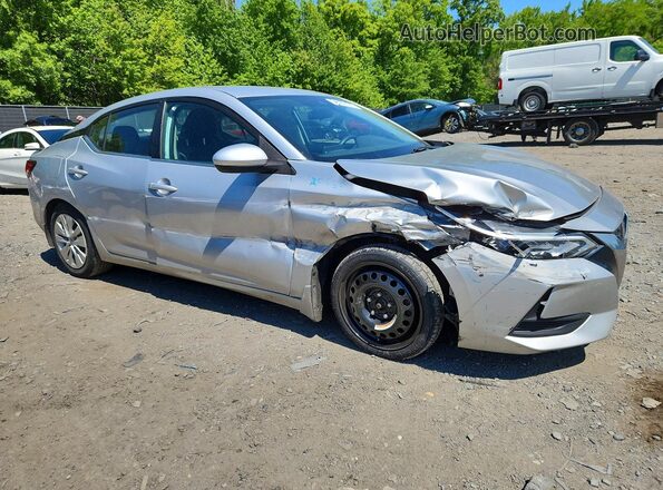 3N1AB8BV4MY226546 2021 NISSAN SENTRA Серебряный Передняя правая четверть