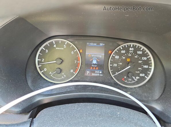 3N1AB8BV4MY226546 2021 NISSAN SENTRA Серебряный Вид щитка приборов