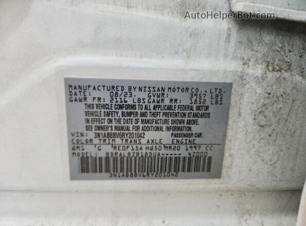 3N1AB8BV6RY201042 2024 NISSAN SENTRA Белый Вид подкапотного пространства