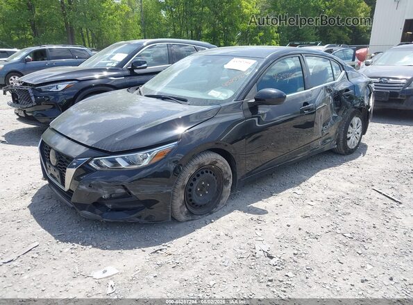 3N1AB8BV8MY210625 2021 NISSAN SENTRA Black Передня ліва чверть