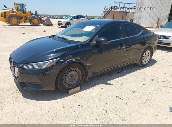 3N1AB8BV8MY313091 2021 NISSAN SENTRA Black Vista tres cuartos delantera izquierda