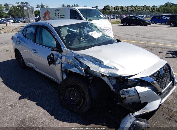 3N1AB8BV8MY317965 2021 NISSAN SENTRA Silver Դիմացի տեսք