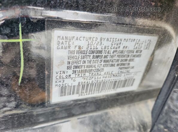 3N1AB8BV8RY235435 2024 NISSAN SENTRA Black Շարժիչի բաժամունքի տեսք