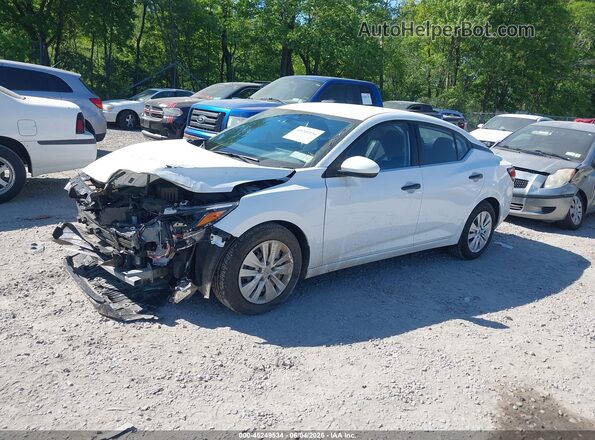 3N1AB8BV8SY315078 2025 NISSAN SENTRA White წინა მარცხენა ხედი სამი მეოთხედიდან