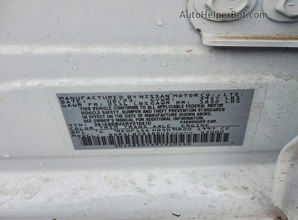 3N1AB8BVXRY210410 2024 NISSAN SENTRA White ძრავის განყოფილების ხედი