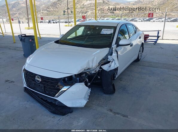 3N1AB8BVXRY213484 2024 NISSAN SENTRA White Առջևի ձախ երեք քառորդ տեսարան